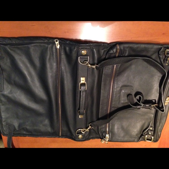 Leather garment travel bag - Picture 5 of 7